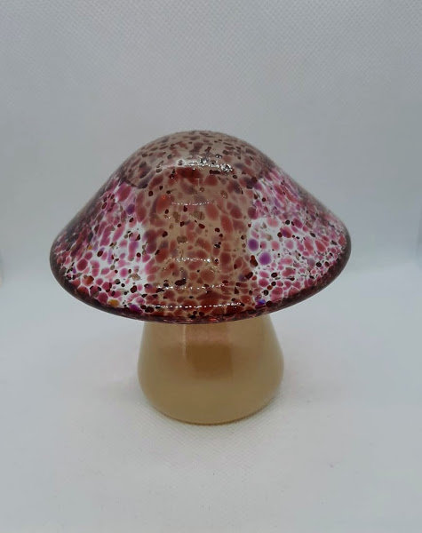Glass Mushroom - Pink