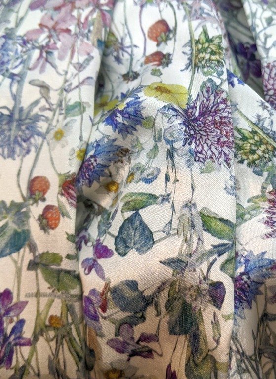 Liberty Print Silk Scarf - Wild Flowers
