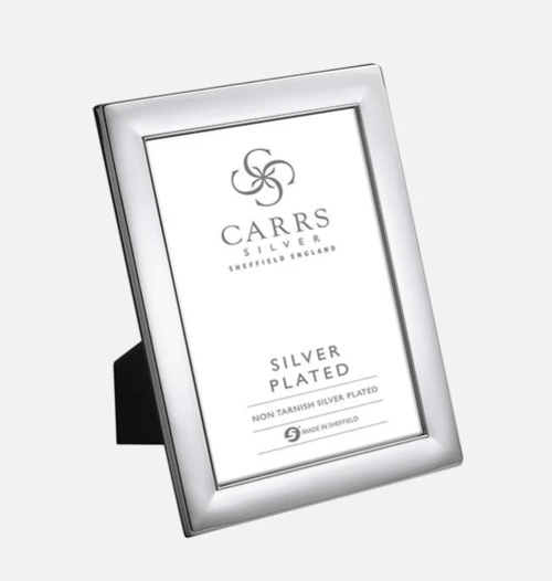 Silver Plated Photo Frame With Mahogany Wooden Back WPF3SP
