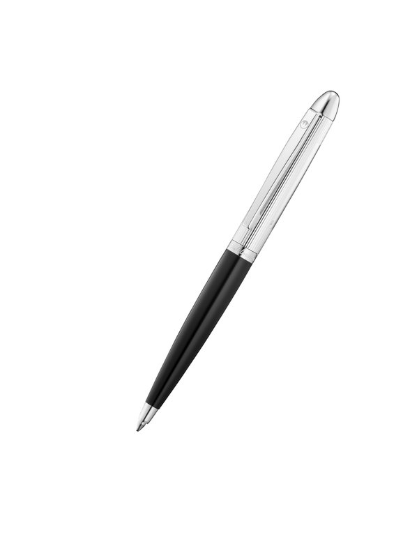 Waldmann Silver & Black Pocket Ballpoint Pen (0083)