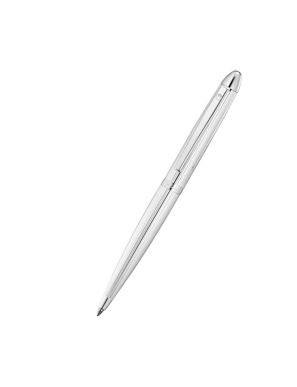 Waldmann Silver Pocket Pinstripe Ballpoint Pen (0081)