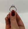 18ct White Gold Aqua & Diamond Cluster Ring M1470RBX Thumbnail