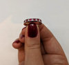 18ct White Gold Ruby & Diamond 1/2 Eternity Ring 0540949 Thumbnail