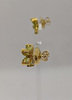 18ct Yellow Gold Peridot & Diamond Flower Stud Earrings Thumbnail
