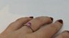 9ct White Gold & Pink Sapphire Ring M1965 Thumbnail
