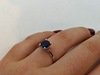 9ct White Gold & Sapphire Ring M1967 Thumbnail