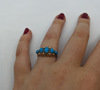 9ct Yellow Gold Turquoise & Seed Pearl Ring RC1225TQ Thumbnail