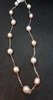 Large Cultured Pearl Silver Chain Necklace MKS9218 Thumbnail