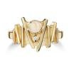 Sheila Fleet Moonlight 9ct Gold Opal & Diamond Ring 9Y-DR149 Thumbnail